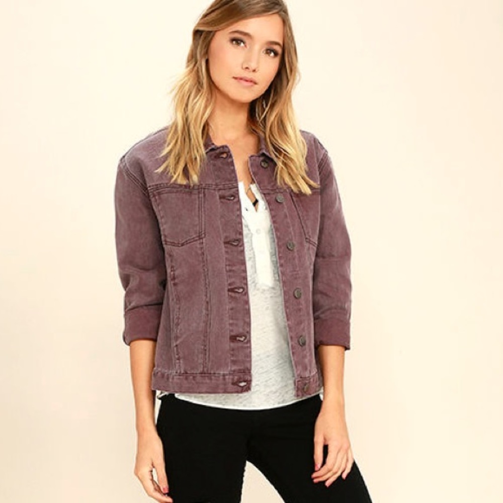 RVCA Purple Denim Jacket